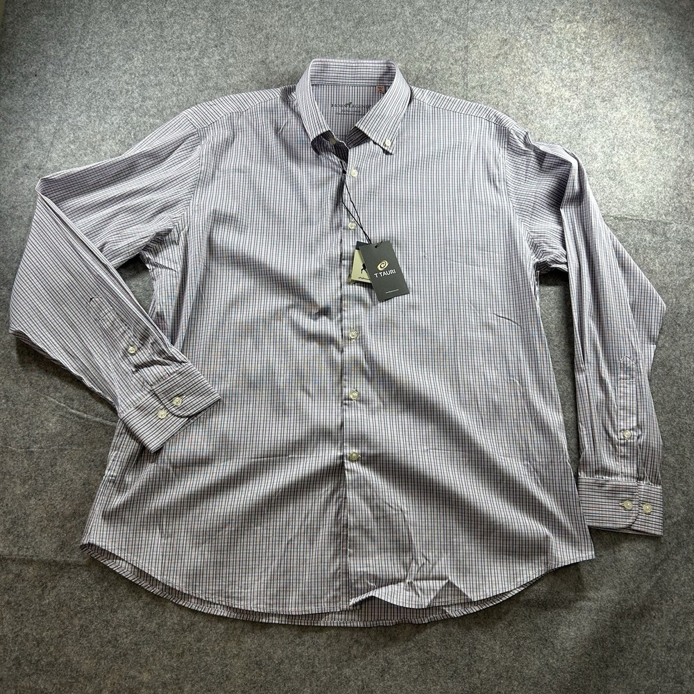 Horn Legend Shirt Mens XL Performance Luxury Sport Button Down Multicolored